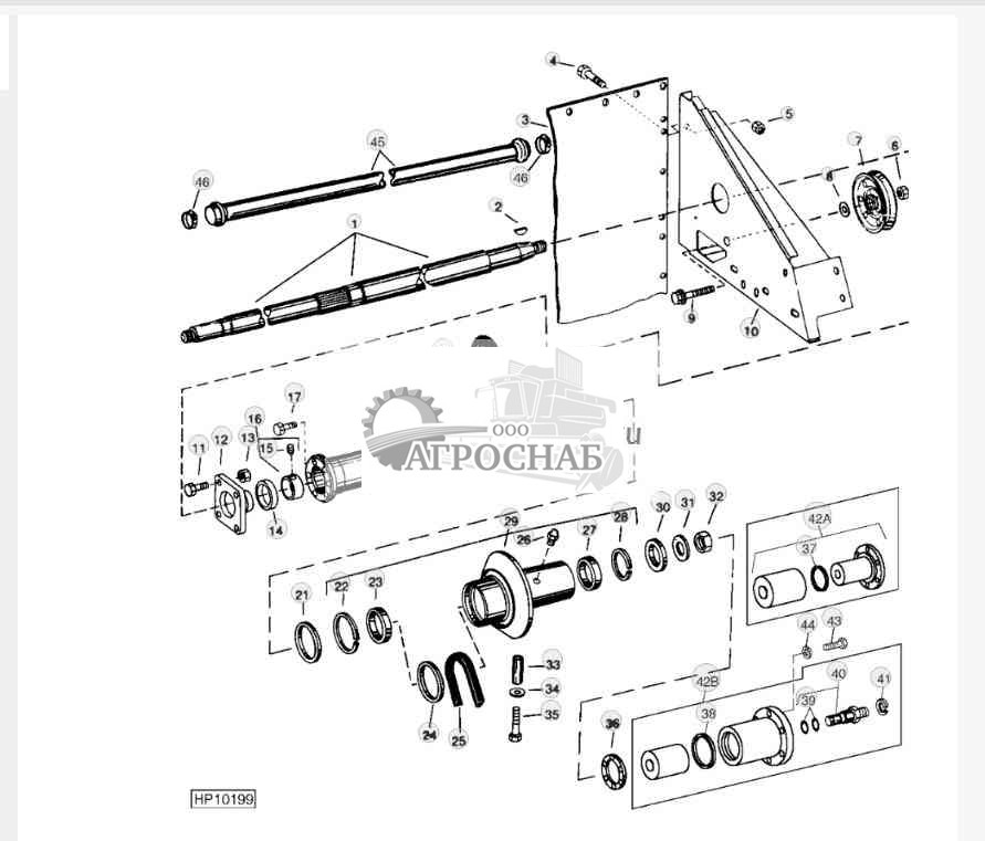 PRIMARY COUNTERSHAFT DRIVE SHAFT AND VARIABLE SHEAVE 